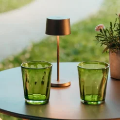 32 cl - Zafferano Bei Bicchiere Acqua in Vetro Soffiato - Set 6 Pezzi