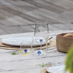 44 cl - Zafferano Bilia Bicchiere Acqua Fatto a Mano in Vetro Borosilicato - Set 12 Pz