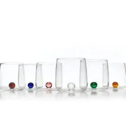 44 cl - Zafferano Bilia Bicchiere Acqua Fatto a Mano in Vetro Borosilicato - Set 12 Pz