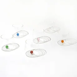 44 cl - Zafferano Bilia Bicchiere Acqua Fatto a Mano in Vetro Borosilicato - Set 12 Pz