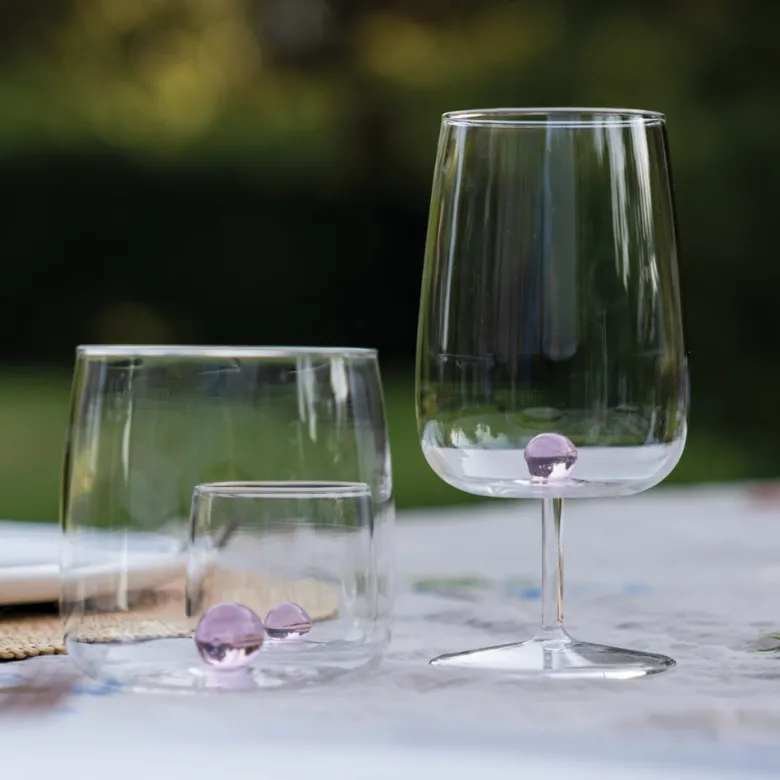 38 cl - Zafferano Bilia Calice Vino Multiuso Bilia Colorata in Vetro Borosilicato - Set 6 Pezzi