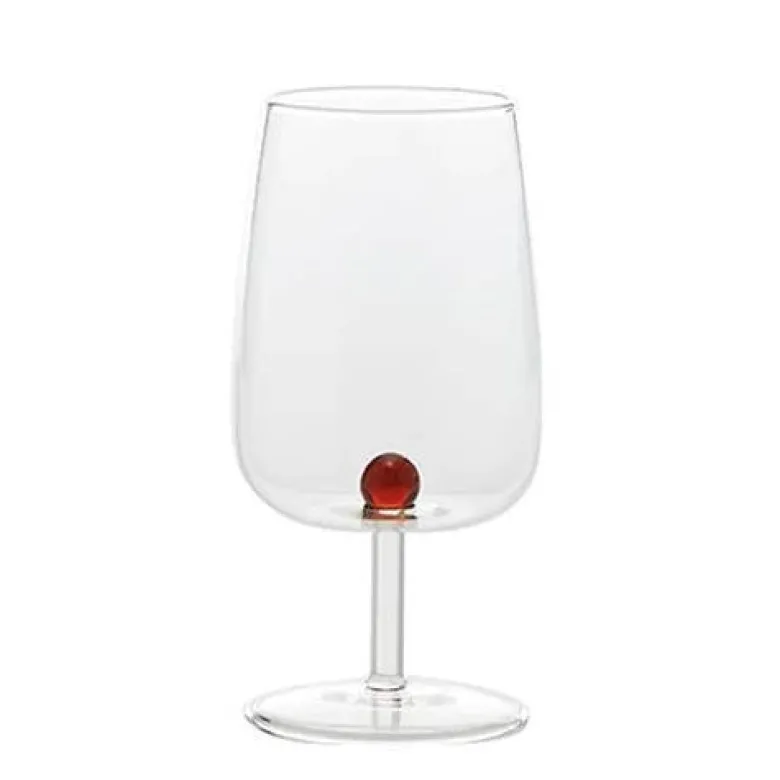 38 cl - Zafferano Bilia Calice Vino Multiuso Bilia Colorata in Vetro Borosilicato - Set 6 Pezzi
