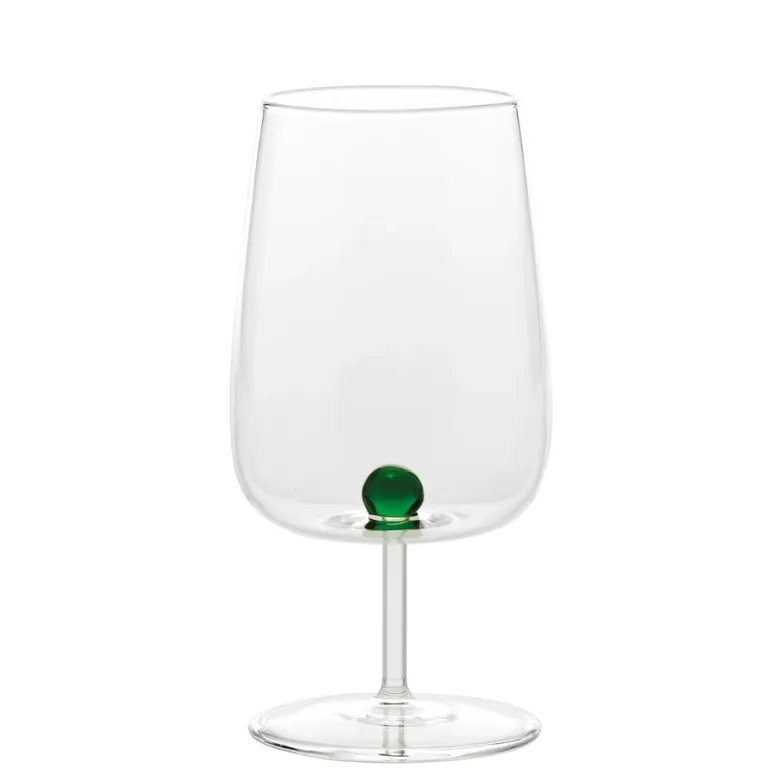 38 cl - Zafferano Bilia Calice Vino Multiuso Bilia Colorata in Vetro Borosilicato - Set 6 Pezzi