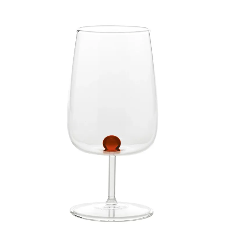 38 cl - Zafferano Bilia Calice Vino Multiuso Bilia Colorata in Vetro Borosilicato - Set 6 Pezzi
