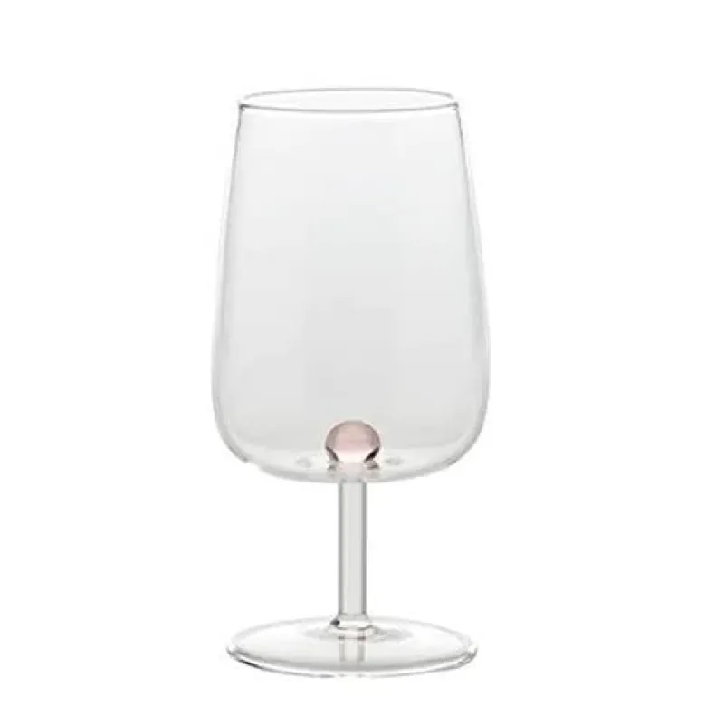 38 cl - Zafferano Bilia Calice Vino Multiuso Bilia Colorata in Vetro Borosilicato - Set 6 Pezzi