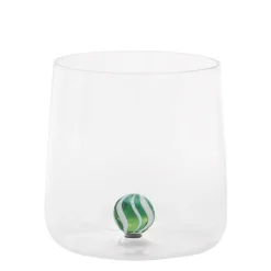 44 cl - Zafferano Bilia Candy Bicchiere Acqua Fatto a Mano In Vetro Set 4 Pz