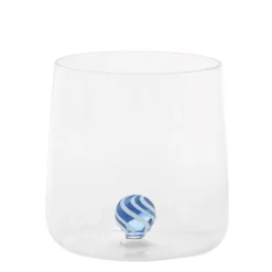 44 cl - Zafferano Bilia Candy Bicchiere Acqua Fatto a Mano In Vetro Set 4 Pz