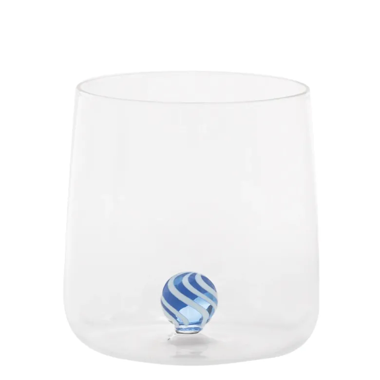 44 cl - Zafferano Bilia Candy Bicchiere Acqua Fatto a Mano In Vetro Set 4 Pz