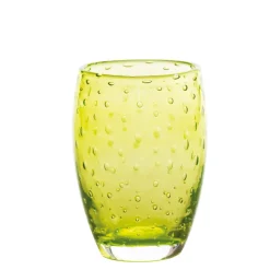 35 cl - Zafferano Bolicante Bicchiere Acqua Bolle in Vetro Soffiato - Set 6 Pezzi