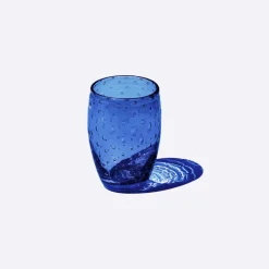 35 cl - Zafferano Bolicante Bicchiere Acqua Bolle in Vetro Soffiato - Set 6 Pezzi