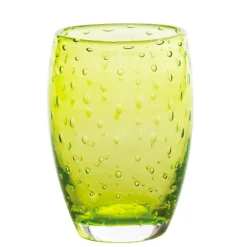 35 cl - Zafferano Bolicante Bicchiere Acqua Bolle in Vetro Soffiato - Set 6 Pezzi