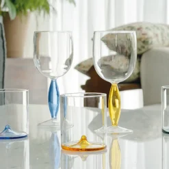 34.5 cl - Zafferano Discobolo Bicchiere Acqua In Vetro Set 4 Pz