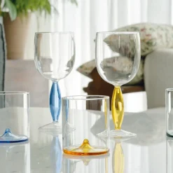 34.5 cl - Zafferano Discobolo Bicchiere Acqua In Vetro Set 4 Pz