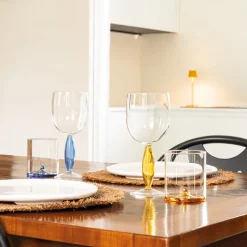 34.5 cl - Zafferano Discobolo Bicchiere Acqua In Vetro Set 4 Pz