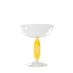 28 cl - Zafferano Dorici Coppa Champagne In Vetro Set 4 Pz