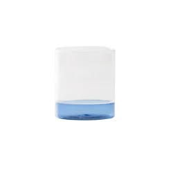 44 cl - Zafferano Filo Bianco Bicchiere Acqua Tumbler In Vetro Borosilicato Set 4 Pz