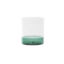 44 cl - Zafferano Filo Bianco Bicchiere Acqua Tumbler In Vetro Borosilicato Set 4 Pz