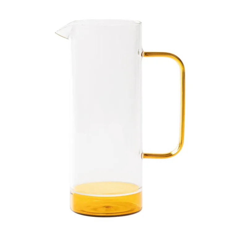 120 cl - Zafferano Filo Bianco Caraffa In Vetro Borosilicato