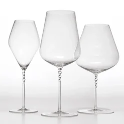 102 cl - Zafferano Jcl Calice Vino Rosso Gambo a Spirale in Vetro - Set 2 Pezzi