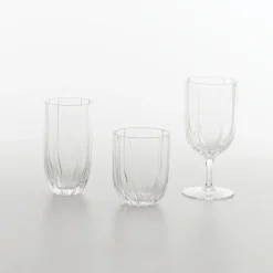 40 cl - Zafferano Margherita Bicchiere Bibita In Vetro - Set 4 Pz