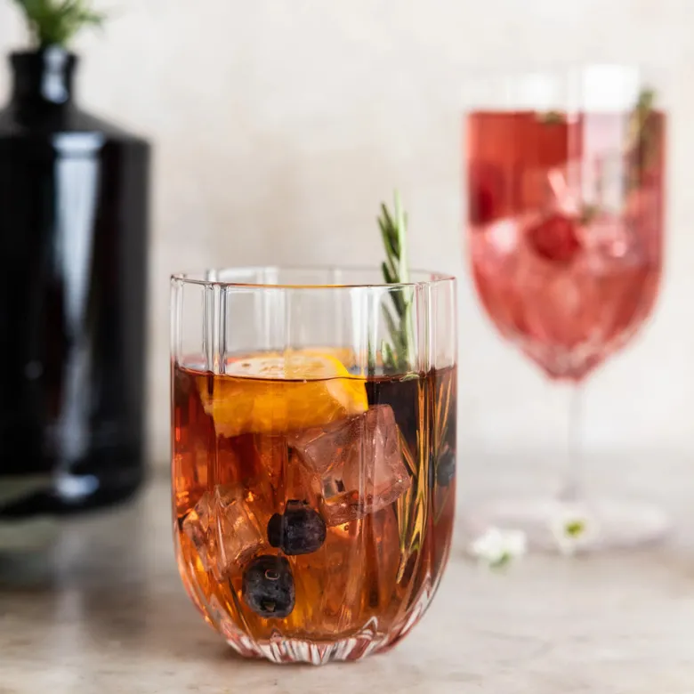 38.5 cl - Zafferano Margherita Bicchiere Acqua In Vetro - Set 4 Pz