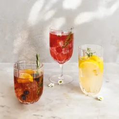 40.5 cl - Zafferano Margherita Calice Cocktail Fatto a Mano In Vetro - Set 4 Pz