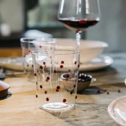 45 cl - Zafferano Party Bicchiere Bibita Pallini Colorati in Vetro Borosilicato - Set 6 Pezzi
