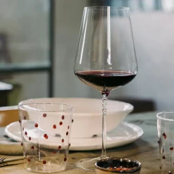 45 cl - Zafferano Party Bicchiere Bibita Pallini Colorati in Vetro Borosilicato - Set 6 Pezzi