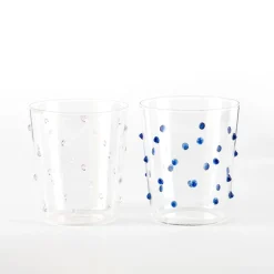 45 cl - Zafferano Party Bicchiere Bibita Pallini Colorati in Vetro Borosilicato - Set 6 Pezzi