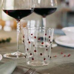 45 cl - Zafferano Party Bicchiere Bibita Pallini Colorati in Vetro Borosilicato - Set 6 Pezzi