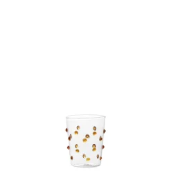 9.5 cl - Zafferano Party Junior Bicchiere Liquore Caffè Fatto a Mano In Vetro Borosilicato Set 6 Pz