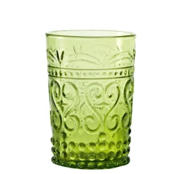 27 cl - Zafferano Provenzale Bicchiere Acqua in Vetro - Set 6 Pezzi