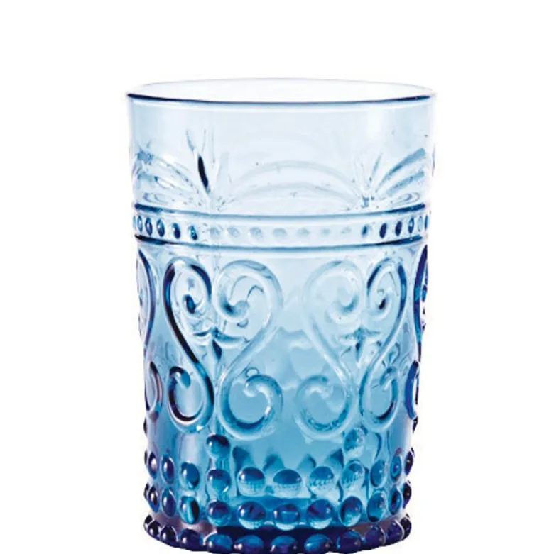 27 cl - Zafferano Provenzale Bicchiere Acqua in Vetro - Set 6 Pezzi