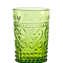 27 cl - Zafferano Provenzale Bicchiere Acqua in Vetro - Set 6 Pezzi