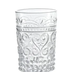 27 cl - Zafferano Provenzale Bicchiere Acqua in Vetro - Set 6 Pezzi