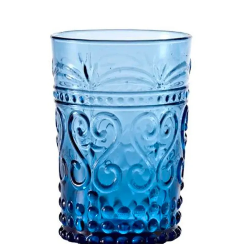 27 cl - Zafferano Provenzale Bicchiere Acqua in Vetro - Set 6 Pezzi