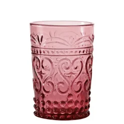 27 cl - Zafferano Provenzale Bicchiere Acqua in Vetro - Set 6 Pezzi