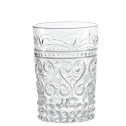 27 cl - Zafferano Provenzale Bicchiere Acqua in Vetro - Set 6 Pezzi