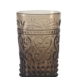 27 cl - Zafferano Provenzale Bicchiere Acqua in Vetro - Set 6 Pezzi