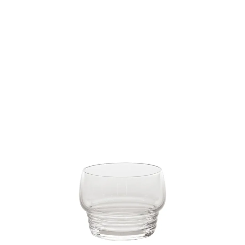 26 cl - Zafferano Righe Bicchiere Acqua In Vetro - Set 4 Pz