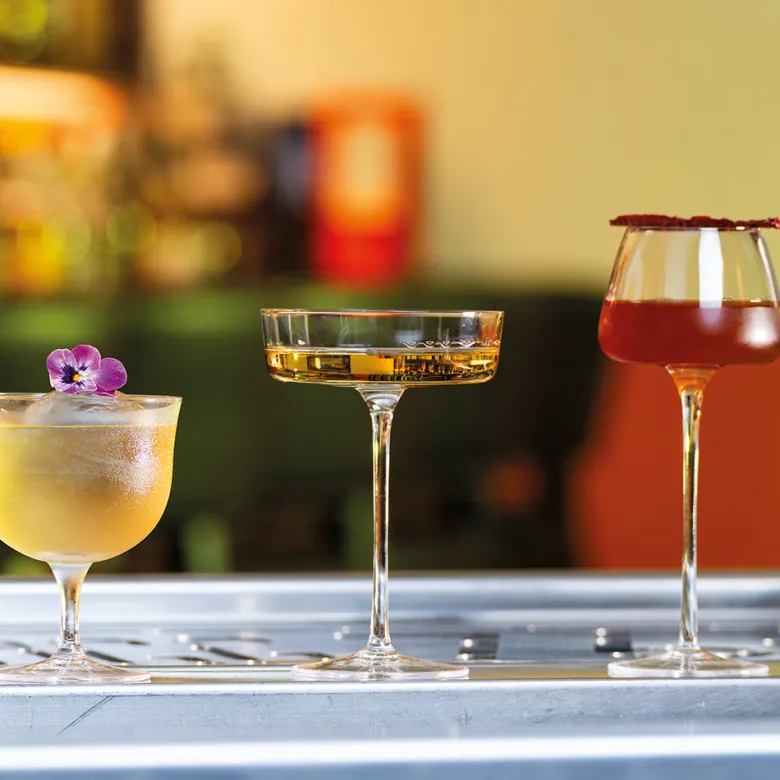 16 cl - Zafferano Sam Calice Cocktail Martini In Vetro Set 4 Pz