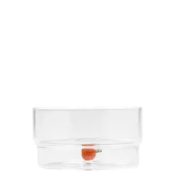 32.5 cl - Zafferano Teca Frutta Coppa Fatta a Mano In Vetro Borosilicato