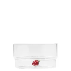 32.5 cl - Zafferano Teca Frutta Coppa Fatta a Mano In Vetro Borosilicato