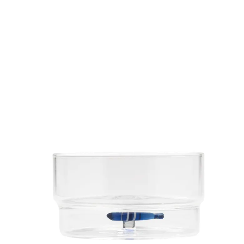32.5 cl - Zafferano Teca Mare Coppa Fatta a Mano In Vetro Borosilicato