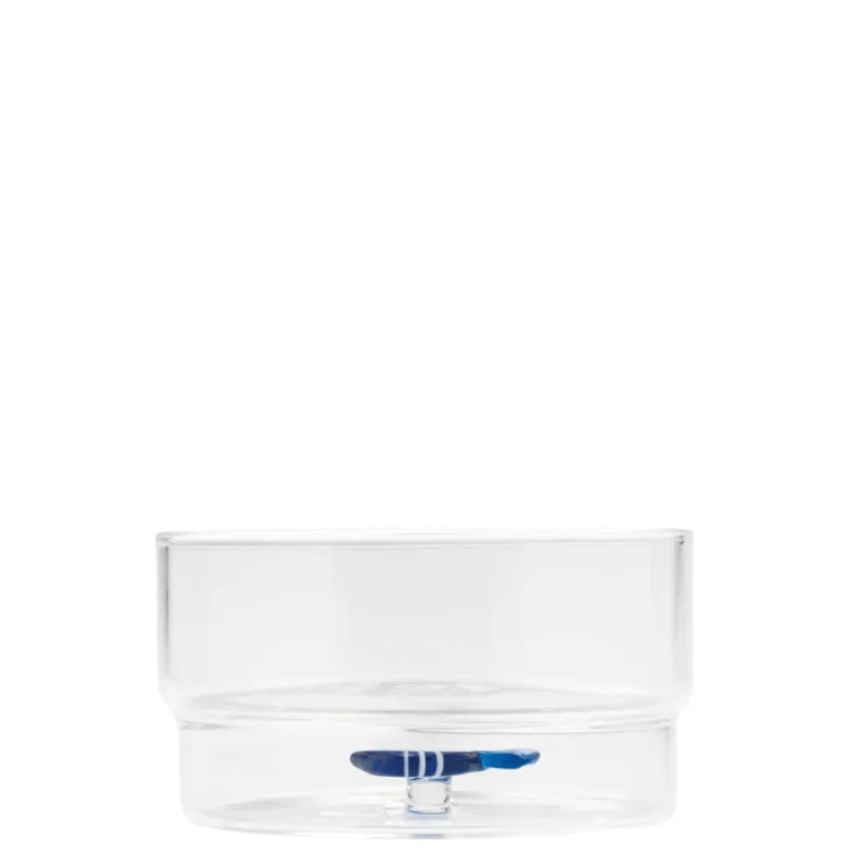32.5 cl - Zafferano Teca Mare Coppa Fatta a Mano In Vetro Borosilicato