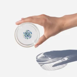 35 cl - Zafferano Teca Terrazzo Bicchiere Acqua Fatto a Mano In Vetro Borosilicato Set 6 Pz