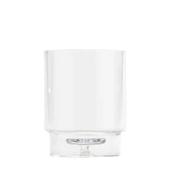 35 cl - Zafferano Teca Terrazzo Bicchiere Acqua Fatto a Mano In Vetro Borosilicato Set 6 Pz