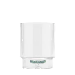 35 cl - Zafferano Teca Terrazzo Bicchiere Acqua Fatto a Mano In Vetro Borosilicato Set 6 Pz
