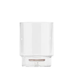35 cl - Zafferano Teca Terrazzo Bicchiere Acqua Fatto a Mano In Vetro Borosilicato Set 6 Pz