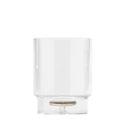 35 cl - Zafferano Teca Terrazzo Bicchiere Acqua Fatto a Mano In Vetro Borosilicato Set 6 Pz